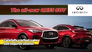 2022 INFINITI QX55 - all-new SUV with daring style, rich interior premieres on center stage