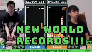 Every Tetris Competition World Record BROKEN! Fractal vs. Andy