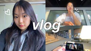 korea uni vlog | study vlog na biblioteca, passando tempo com amigos, respondendo perguntas, etc!