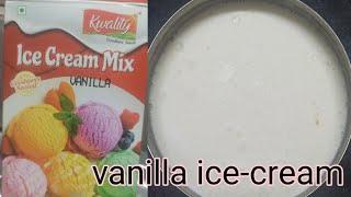 How to make vannila ice cream with Ice-cream mix powder/easy homemade ice cream preparation at home