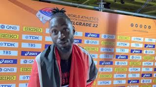 Trinidad & Tobago’s Jereem Richards was inspired by Deon Lendore in winning 400m at World Indoors