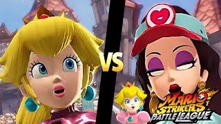 Mario Strikers Battle League Team Peach vs Team Pauline in Royal Castle