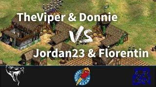 AoE2 RocketBeansTV - TheViper & Donnie vs Jordan23 & Florentin