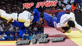 TOP IPPONS 2024 - Middle & Heavy Weight!