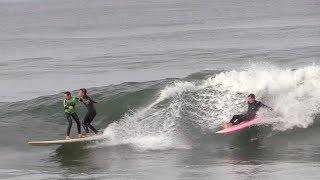 The tandem SURF OFF! Groms and Pros pull off INSANE rides - RAW BEEFS