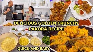 MAMA MAKES DELICIOUS GOLDEN CRUNCHY PAKOREY FOR THE FAMILY ️QUICK AND EASY RECIPE ️