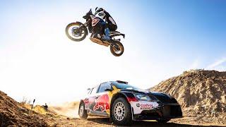 Adrenaline Rush | Rally Car vs. Motocross Madness on Canyon Road