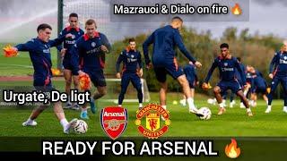 Breaking Man Utd Training Vs Arsenal | Amad Dialo, Mazrauoi, Fernandez,Yoro, Urgate, Shaw, Casemiro