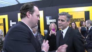 George Clooney talks The Monuments Men with Brad Blanks at the NY Premiere