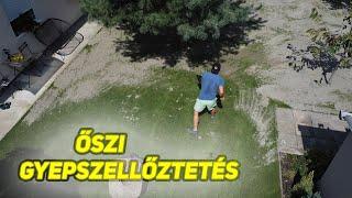 Őszi gyepszellőztetés.