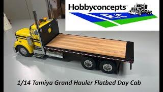 Tamiya 1/14 Grand Hauler Day Cab Flatbed Conversion