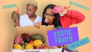 Trying EXOTIC FRUITS For The First Time... | Try & Tell Ep. 4