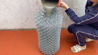 Awesome Creative Ideas From Wire Mesh And Cement /Diy Coffee Table /Diy Flower Pots Very Beautiful