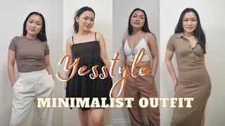 EFFORTLESS MINIMALIST STYLING. YESSTYLE TRY-ON HAUL || Wander Pearl