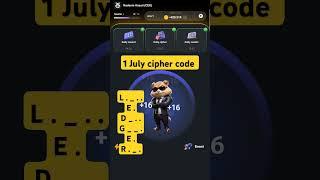 Hamster kombat daily cipher code 1 July