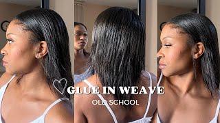 Old School Glue In Weave | Quick Weave #hairstyle #hairtutorial #hair #quickweave