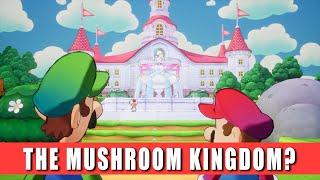 Is this the Mushroom Kingdom walkthrough guide Mario & Luigi Brothership how to leave Peach's Castle