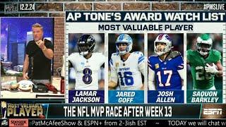 Most valuable player: Saquon, Allen or Goff? - Pat McAfee breaks down NFL MVP race after Week 13