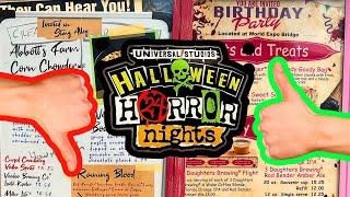 Worst & Best NEW FOODS Halloween Horror Nights 33