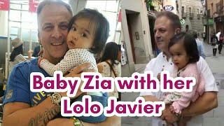 FINALLY! Baby Zia with her Lolo Javier