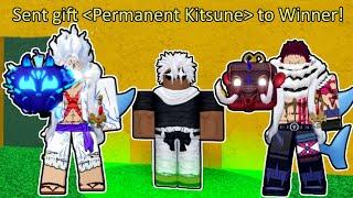 Highest Fruit You Spin Gets PERMANENT KITSUNE.. (Blox Fruits)