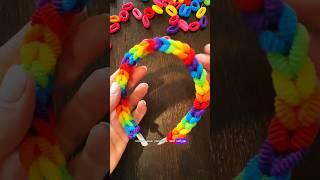 Сделай ободочек из резиночек—просто, быстро и очень мило!#идеяподарков #tutorial #handmade #заколки
