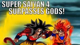How Super Saiyan 4 Goku Surpasses Even GODS! Super Saiyan 4 VS Super Saiyan God!