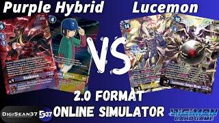 Purple Hybrid VS Lucemon Satan Mode | Digimon Card Game | Release Special Booster 2.0