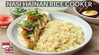 Rice Cooker Cukup! Resep Nasi Ayam Hainan Singapura: LENGKAP Dengan Kuah & Sambal.