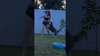 dog with beautiful female #amarciongirls #loveact #shortvideo