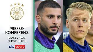 Pressekonferenz der Nationalmannschaft mit Chris Führich und Deniz Undav