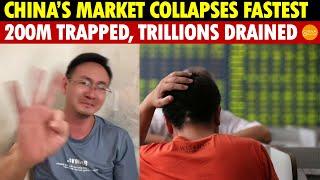 China’s Stock Market: Fastest to Collapse Worldwide; 200 Million Trapped, Trillions Drained