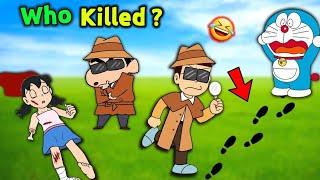 Shinchan And Nobita Became Detective  ||  Funny Game