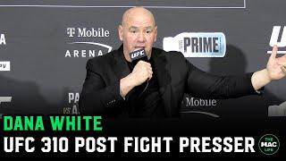 Dana White vs. Reporters: “Is this tonight stupid question night?” | UFC 310 Post Presser