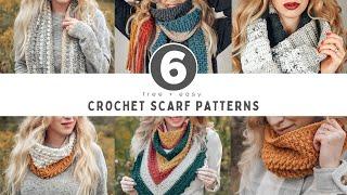 6 Free Crochet Scarf Patterns - Easy Crochet Scarves