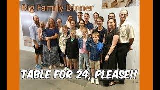 LARGE FAMILY eats out - Table for 24, please!! - Australian Family Vlog