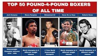 The Top 50 Greatest Pound-4-Pound Boxers in History
