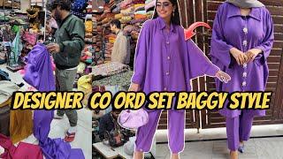 Woww Celebrity designer outfit from scratch~baggy style co ord set Self made dress design 2024