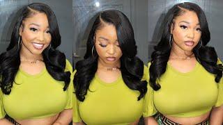 Side Part Quick Weave | The Best Yaki Straight Bundles ft. Klaiyi Hair