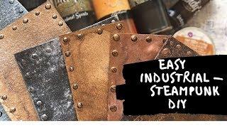 Steampunk metal plates-  handmade embellishments
