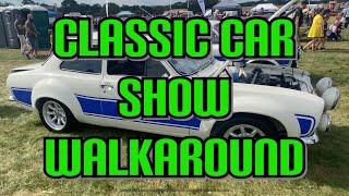 Classic Car Show Essex Walk Around Some Old School UK Cars And Some USA Classic Cars