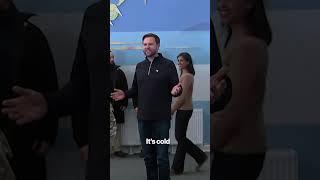 JD Vance in Greenland: ‘It’s cold as s--t here!’ #shorts