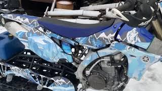 2013 Yamaha yz450f air filter change