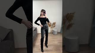 Идеальные кожаные брюки на #wb ( арт 122062720)   #тренды2024 #образы #стиль