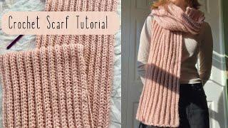 Easy Crochet Scarf Tutorial for Beginners Cozy Blanket Scarf