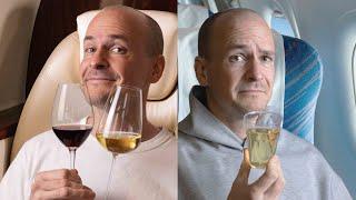 Emirates FIRST Class vs. ECONOMY Class WINE Experience