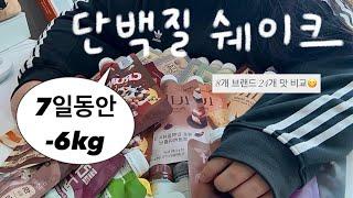 -6kg in 7 days | 100kg protein shake diet that loses weight | Eat different brands every day | Lo...