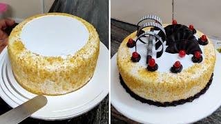 Eggless Butter Scotch Birthday Cake |