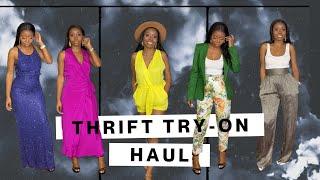 Thrift Try-On Haul | Fashion Lookbook | Just Wideline | #thrifthaul