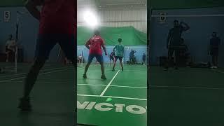 Badminton doubles game #youtube #ytshots #badminton #games #shorts #shots #trending #viralvideo